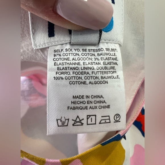 Anthropologie Whit Two | Women’s SZ 4 | Pink Floral Petal Cross Back Dress - Picture 10 of 11